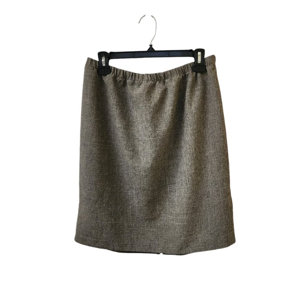 Helene Blake Vintage 90s Grey Skirt Women's 12P Petite Office Professional Wear